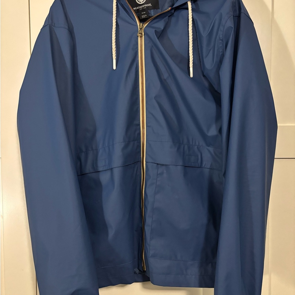 Men's Blue Hooded Jacket